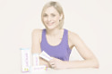 Jenni Falconer with Arnicare products