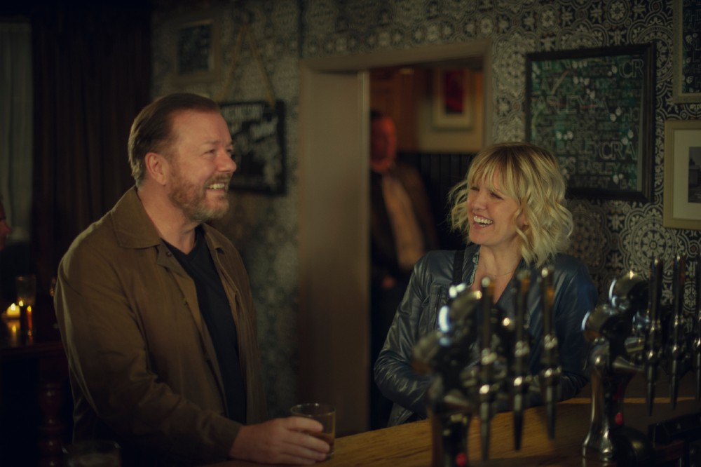 Ricky Gervais and Ashley Jensen in After Life Season 2 / Picture Credit: Netflix