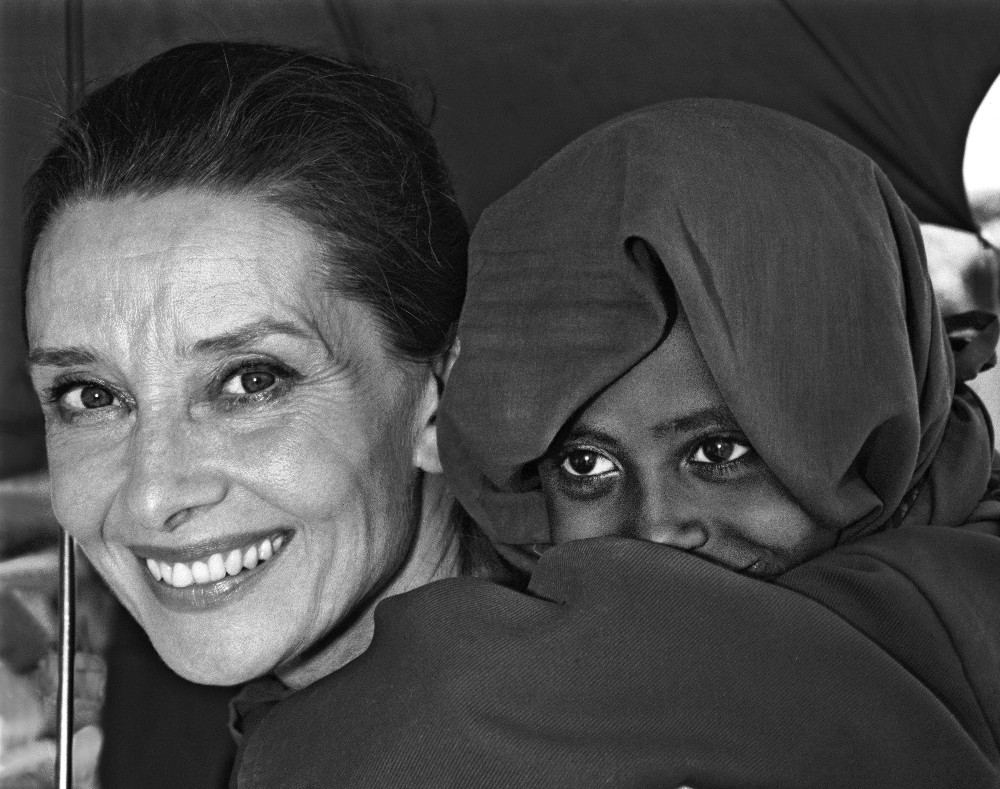 Audrey Hepburn on a UNICEF trip