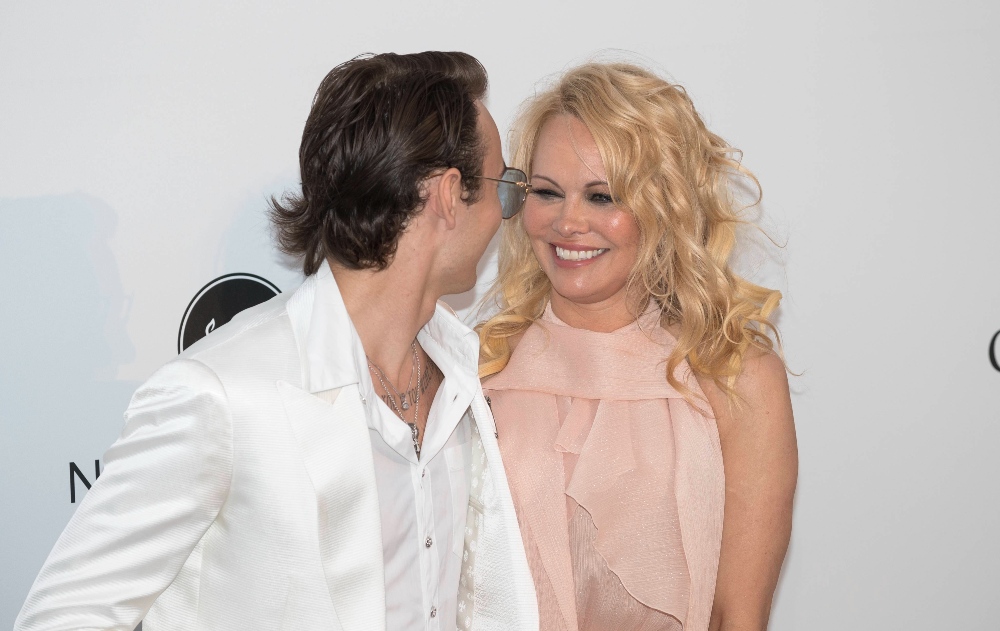 Pamela Anderson with her son, Brandon Lee, at the 72nd Cannes Film Festival / Picture Credit: Boesl/DPA/PA Images