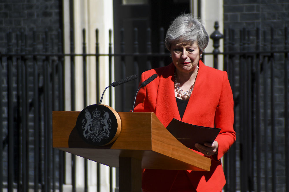 Theresa May resigns outside Number 10, Downing Street / Alberto Pezzali/Xinhua News Agency/PA Images