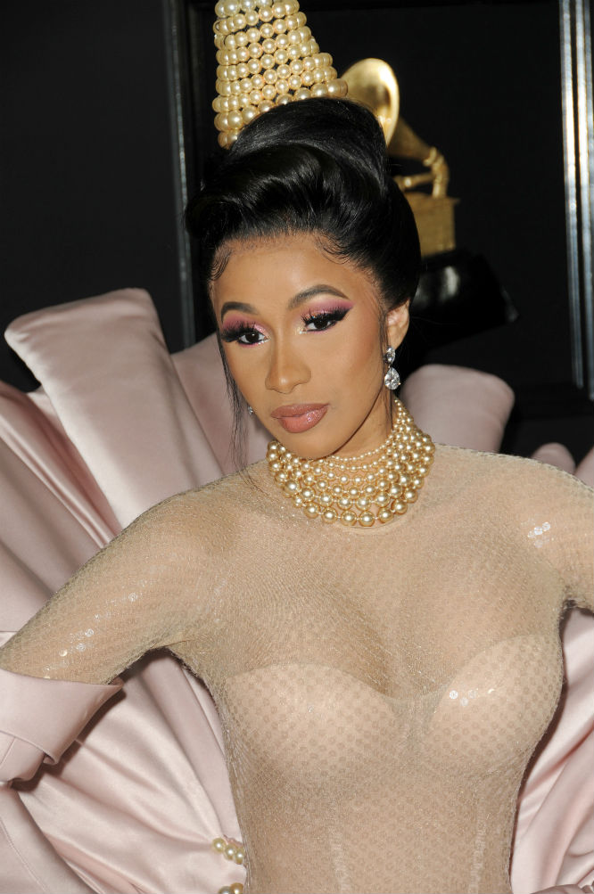 Cardi B at the 61st Grammy Awards in Los Angeles on February 10, 2019 / Photo Credit: Kay Blake/Zuma Press/PA Images