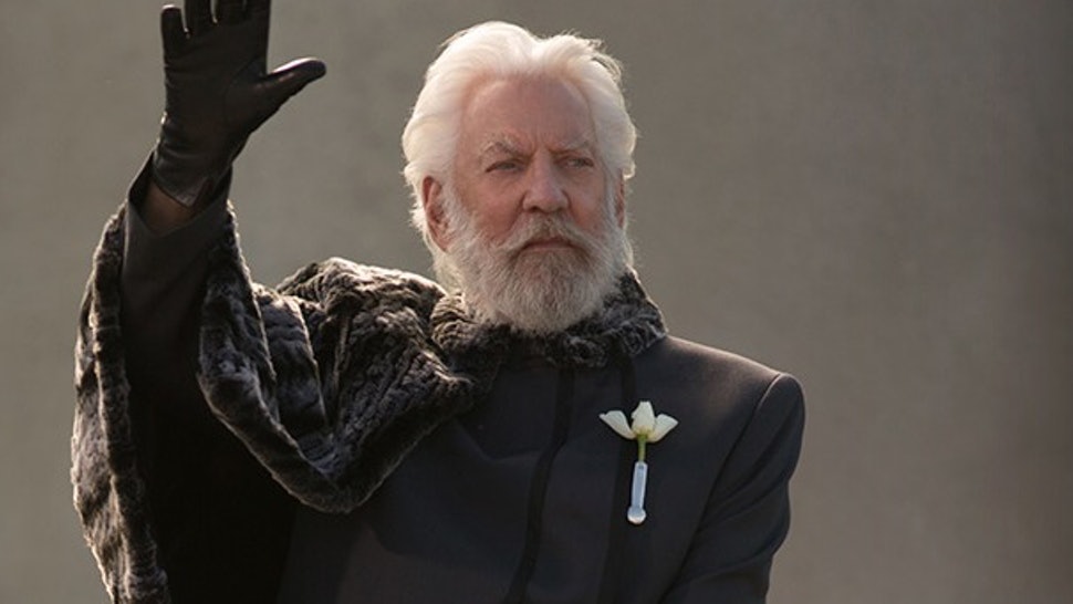Donald Sutherland as President Snow / Photo Credit: Warner Bros. Pictures