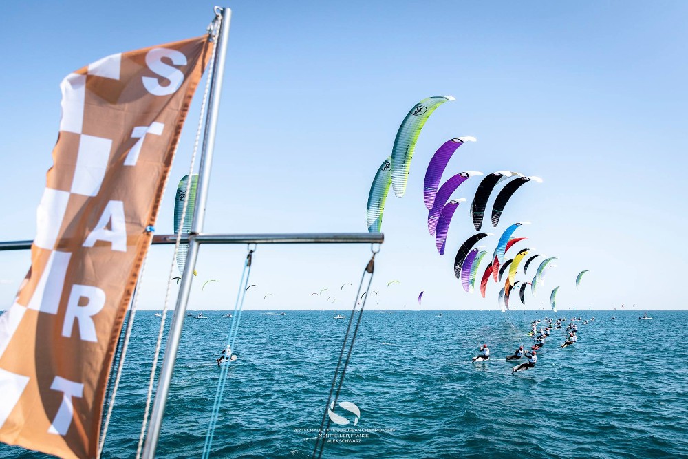 Kite foil racing is different to recreational kiteboarding
