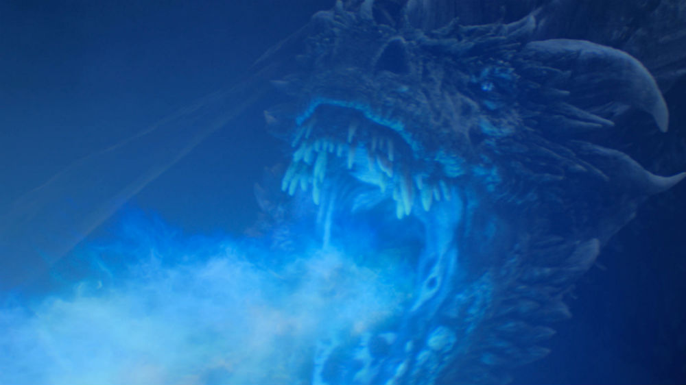 The Night King arrived on his reanimated dragon / Photo Credit: HBO