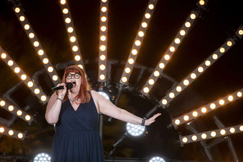 Jenny Ryan performs on The X Factor: Celebrity / Photo Credit: Syco/Thames/ITV