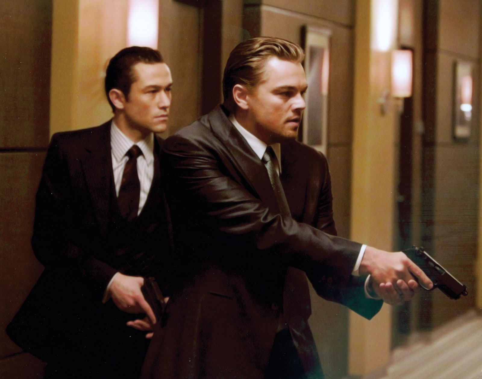 Joseph Gordon Levitt and Leonardo DiCaprio in Inception / Photo Credit: Warner Bros. Pictures