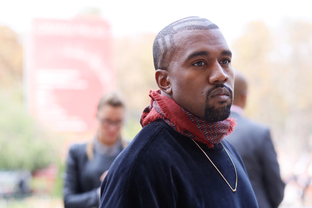 Kanye West at Dries Van Noten's Ready-to-Wear Spring-Summer 2015 show in Paris, September 2014 / Picture Credit: Mhabille Sophie/ABACA/ABACA/PA Images