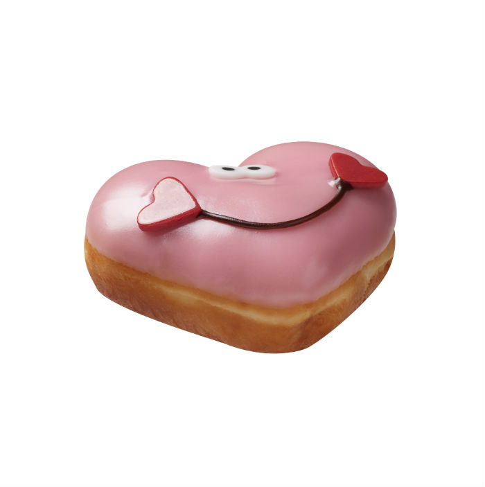 Krispy Kreme's Smiley Heart Doughnut
