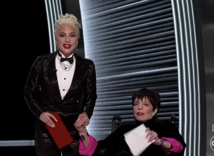Lady Gaga joined surprise guest Liza Minnelli on stage at the Academy Awards 2022 / Picture Credit: ABC