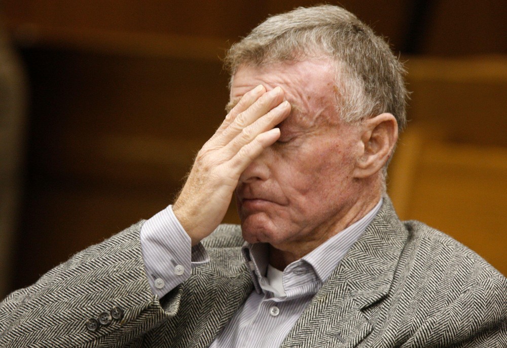 Michael Peterson in December 2011, after being told he would get a new trial / Picture Credit: Shawn Rocco/Raleigh News and Observer/MCT/ABACAPRESS.COM
