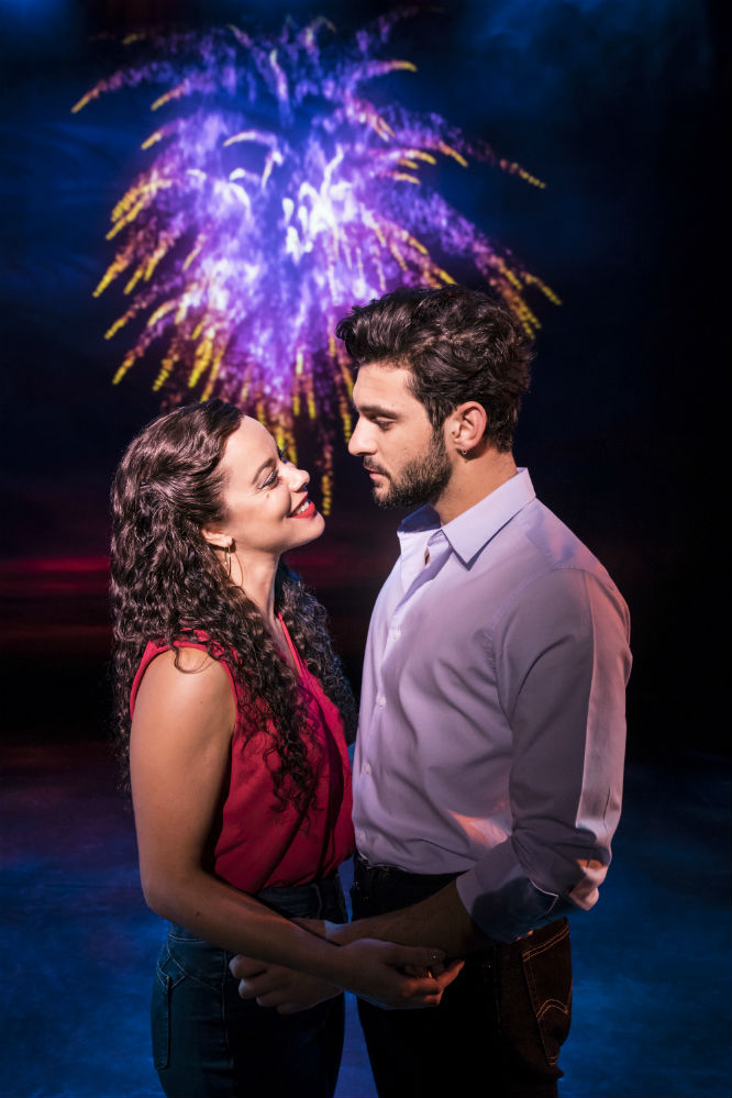 Philippa Stefani and George Ionnadis as Gloria and Emilio Estefan in On Your Feet / Photo Credit: Johan Persson