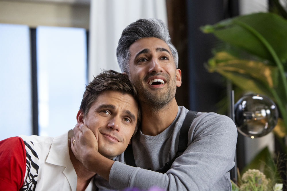 Antoni Porowski and Tan France in Queer Eye / Photo Credit: Christopher Smith/Netflix
