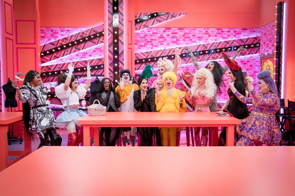 The Season 2 Queens on their first day in the Drag Race workroom / Picture Credit: BBC/World of Wonder/Guy Levy
