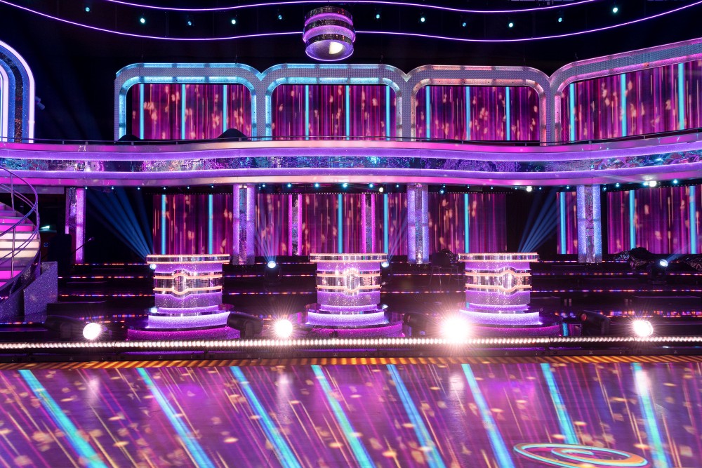 The Strictly judges have their own separate podiums to sit behind / Picture Credit: BBC