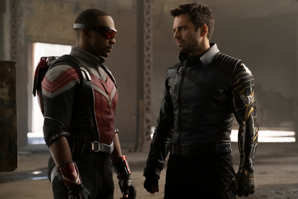 Anthony Mackie and Sebastian Stan star in The Falcon and The Winter Soldier / Picture Credit: Marvel Studios