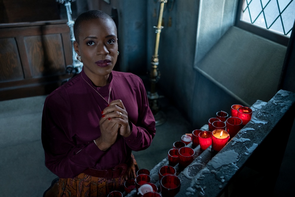 T'Nia Miller as Mrs Grose in The Haunting of Bly Manor / Picture Credit: Eike Schroter/Netflix