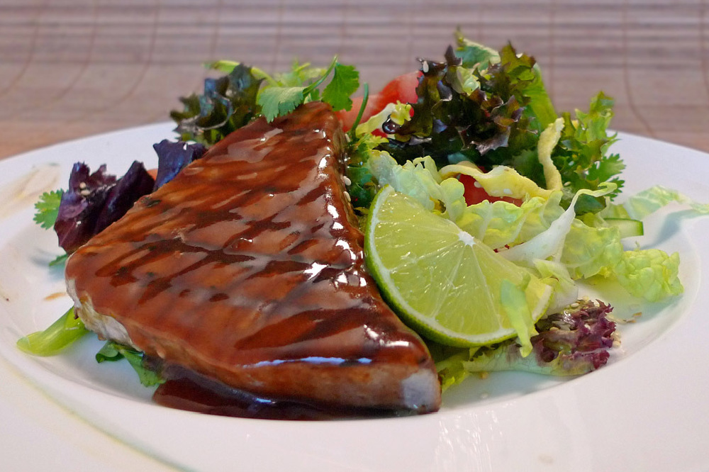 Tuna Steaks With A Peking Glaze