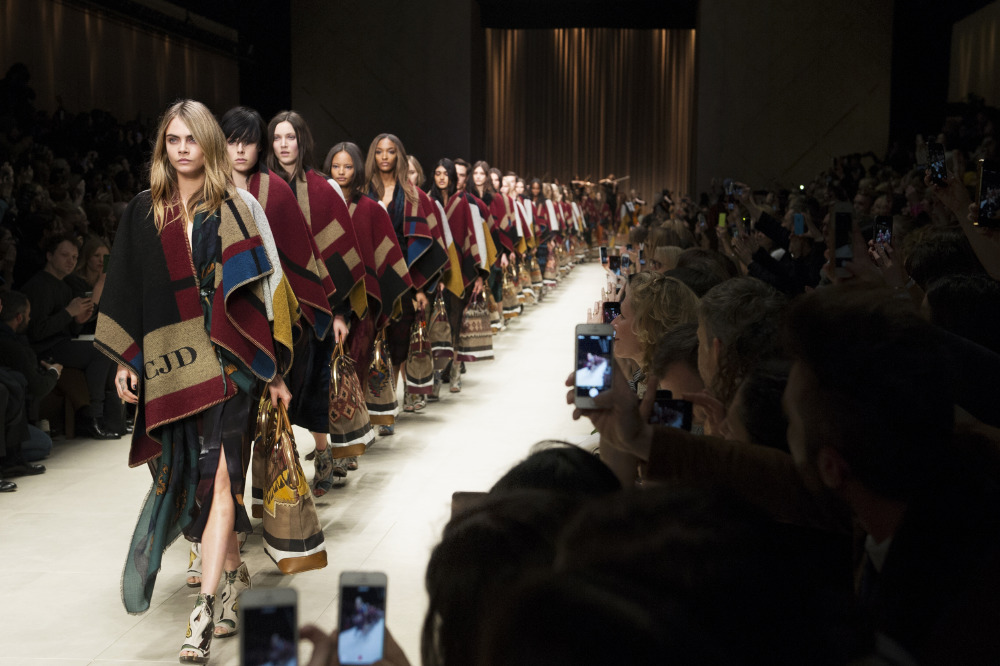 Cara Delevingne leads the pack at Burberry Prorsum AW14