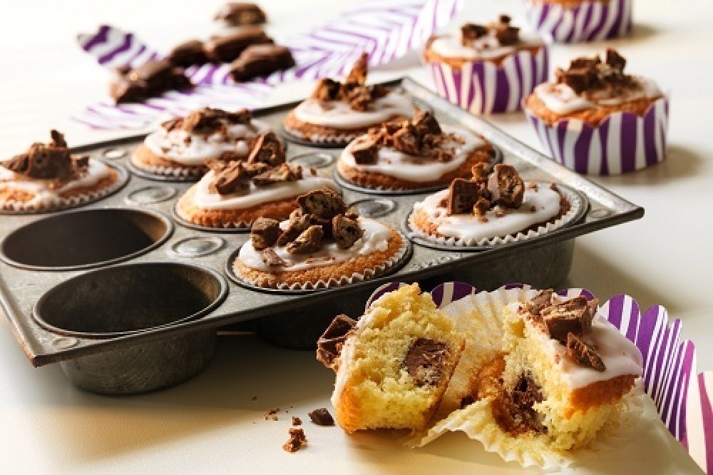 World Baking Day: Nutty Chocolate Cookie Cupcakes