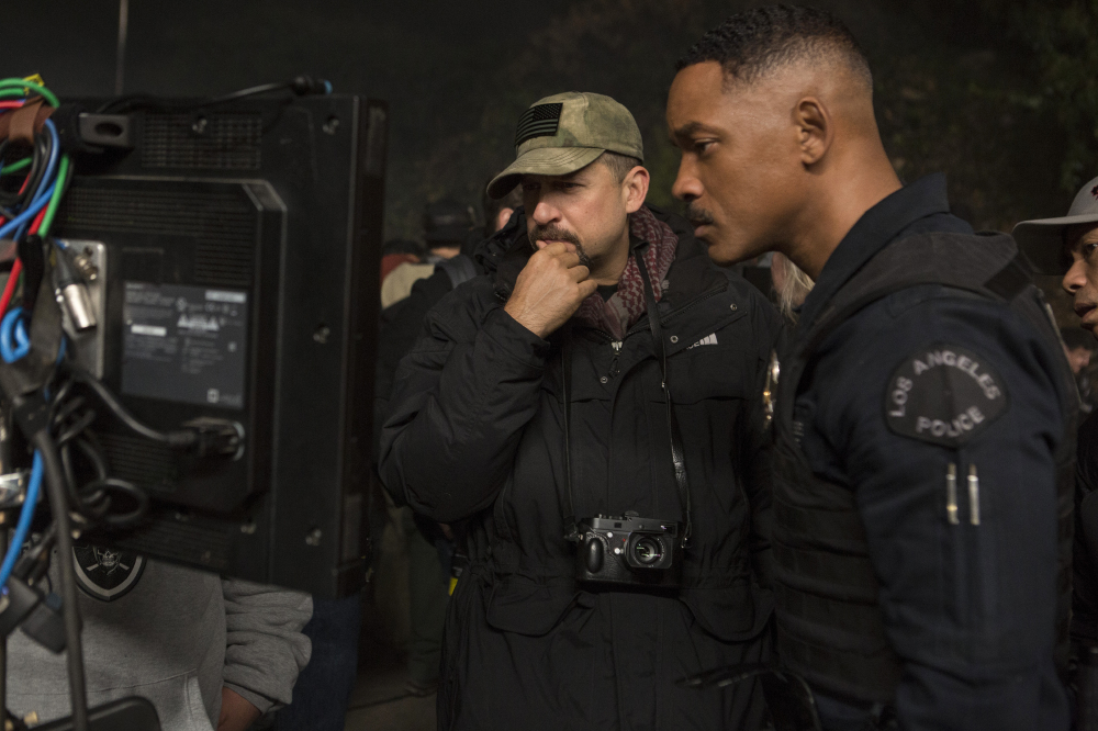 David Ayer and Will Smith behind-the-scenes of Bright / Credit: Netflix
