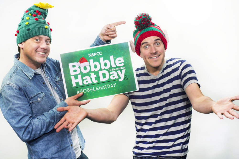 Dick & Dom are supporting NSPCC's Bobble Hat Day