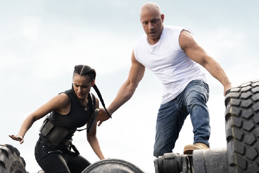 Nathalie Emmanuel and Vin Diesel in Fast 9 / Picture Credit: Universal Pictures