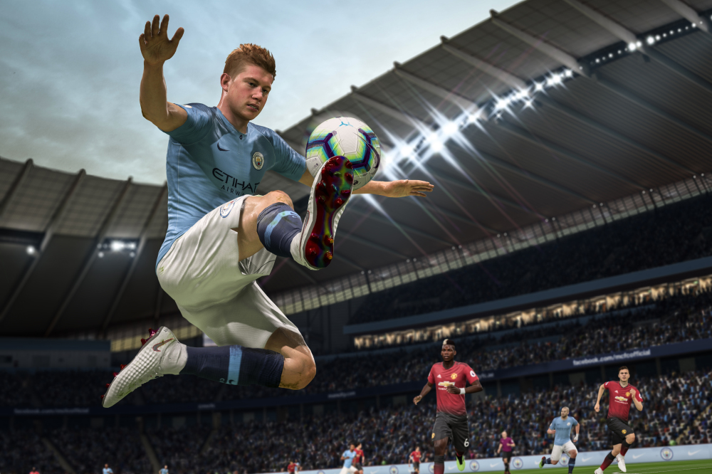Kevin De Bruyne's still in action in FIFA 19 / Photo Credit: EA Sports