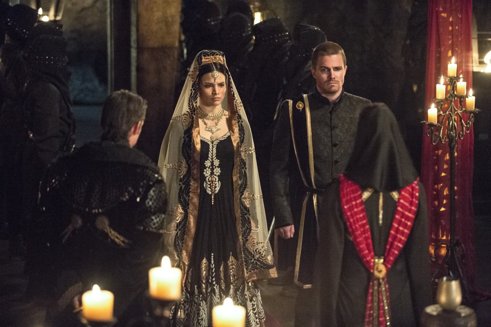 Nyssa and Oliver's marriage in season 3 / Credit: The CW