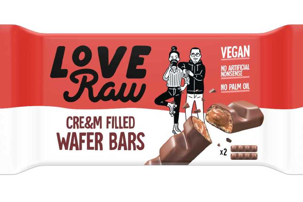 Love Raw Cream Filled Wafer Bars