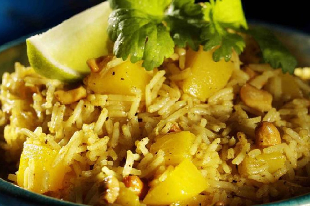 Mango Rice With Coriander, Cumin & Lime