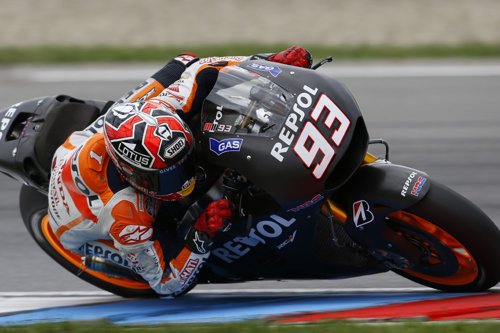 Marc Marquez Test The New Bikes Chassis.