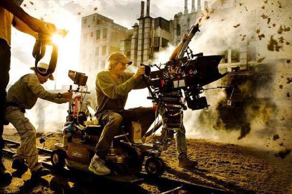 Michael Bay On Transformers Set