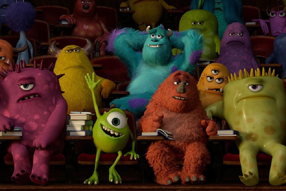 Mike and Sully in Scaring class / Picture Credit: Pixar