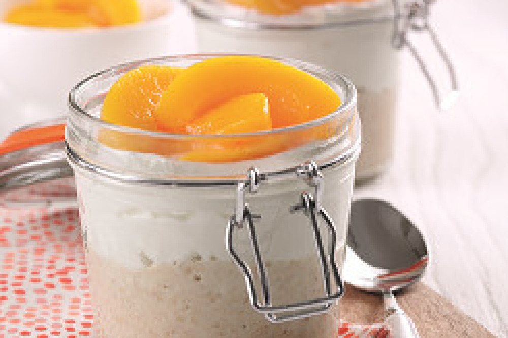 Overnight Oats with Peaches