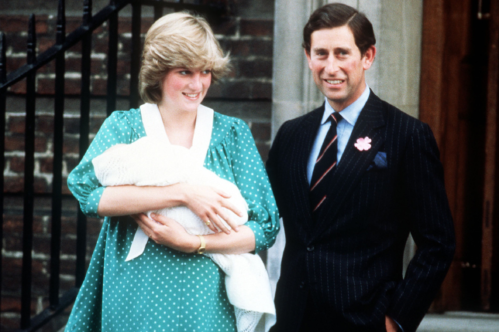 Princess Diana and Prince Charles leave the Lindo Wing with new born Prince William. Photo: PA