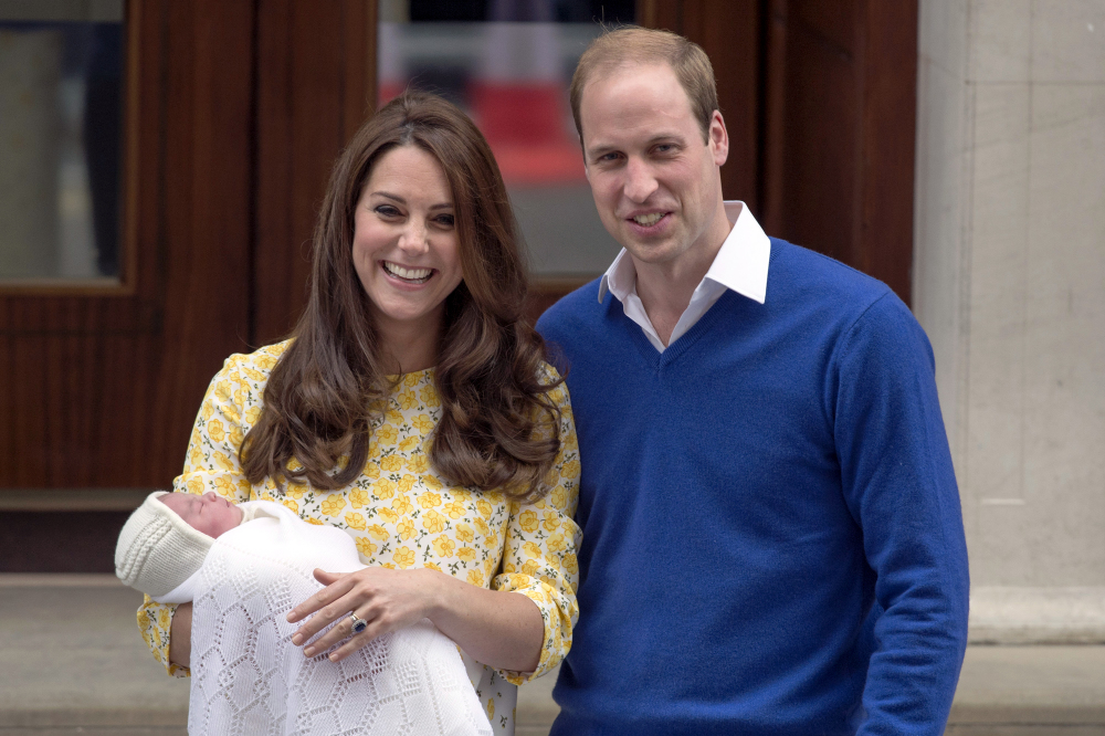 The Duke and Duchess of Cambridge leave the Lindo Wing with the newborn Princess Charlotte. Photo: PA
