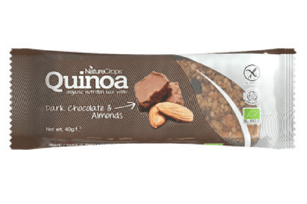 NatureCrops Quinoa Bar Dark Chocolate & Almond