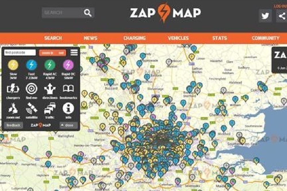 Zap-Map Electric Car Charging Points