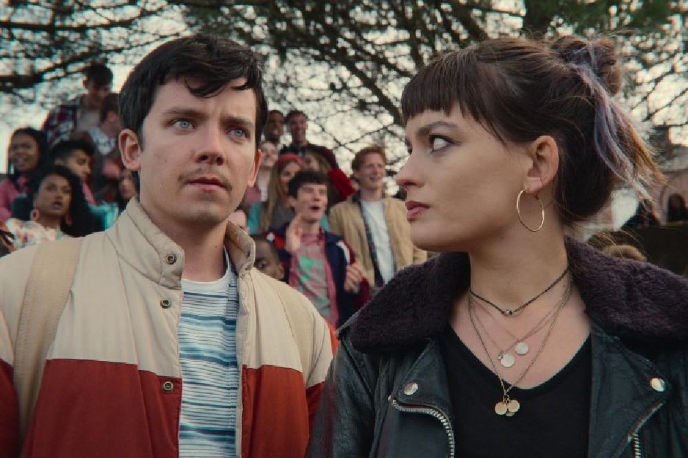 Asa Butterfield and Emma Mackey in Sex Education / Picture Credit: Netflix