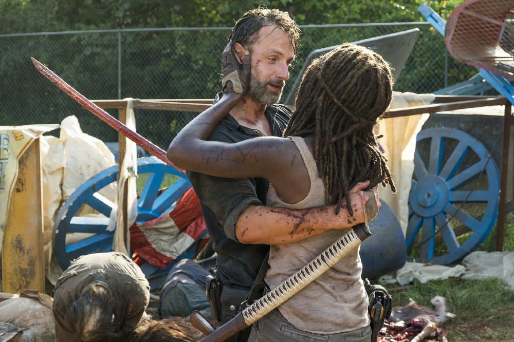Rick and Michonne enjoyed one another's company