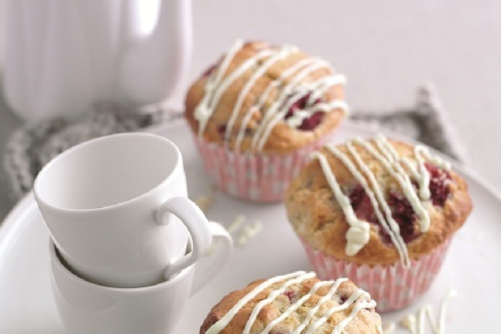 Sweet Treats: White Chocolate and Raspberry Muffins Recipe