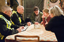 The police question a guilt-consumed Belle / Credit: ITV