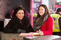 Jessie Wallace and Lacey Turner on-set / Credit:BBC