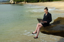 Brits contact work during holiday