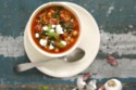 Italian Chickpea, Spinach & Rice Soup