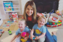 Izzy Judd and her children (Credit: Instagram)