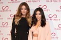 Kim and Khloe at the launch