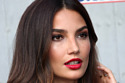 Lily Aldridge makes a statement with a bold red pout