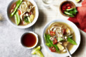 Vegetarian Thai Potato Noodle Cleansing Broth With Basil And Lemongrass